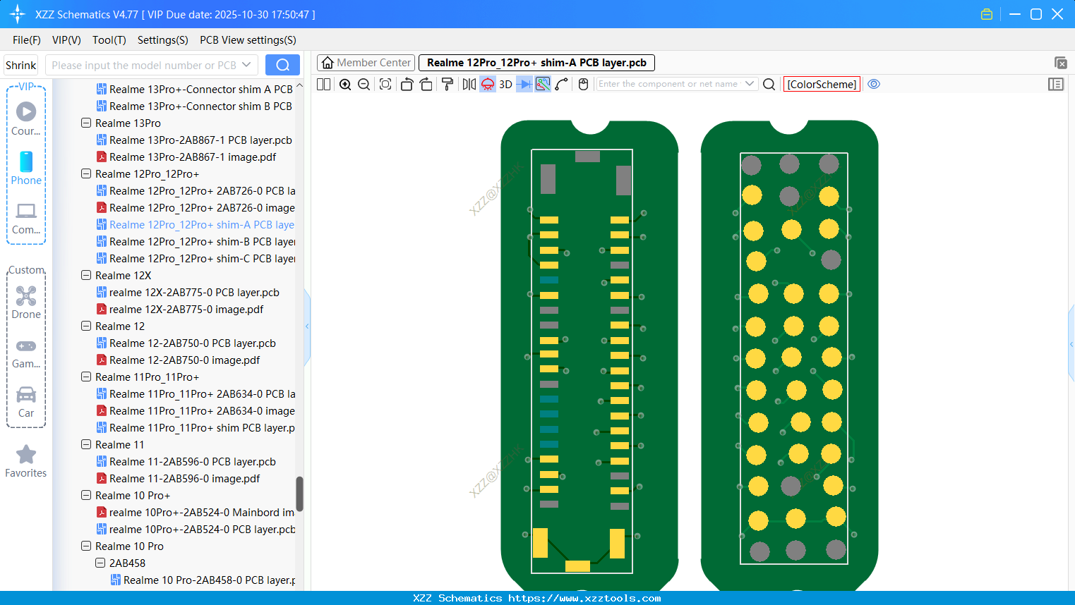 Realme 12Pro_12Pro+ Shim-A PCB Layer